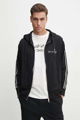 Armani Exchange: Чёрная толстовка 