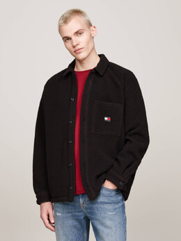 Tommy Jeans: Чёрная куртка 