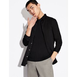 Armani Exchange: Чёрная футболка 