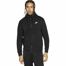 NIKE: Чёрная толстовка  Club