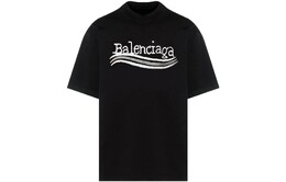 Balenciaga: Чёрная футболка 