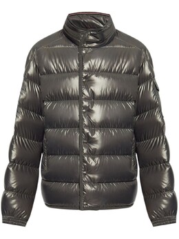 Moncler: Пуховик с воротником 