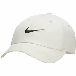 NIKE: Белая кепка  Swoosh