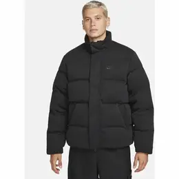 NIKE: Чёрный пуховик 