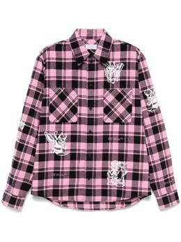 Off-White: Рубашка из фланели 