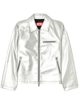 Diesel: Серебристая куртка 