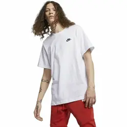 NIKE: Белая футболка  Club