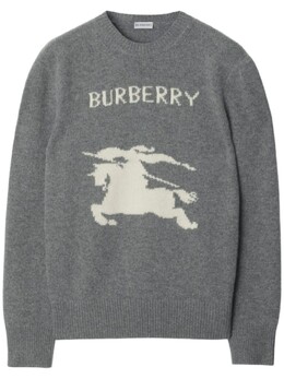 Burberry: Серый свитер 