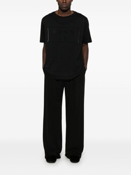 Balmain: Чёрная футболка 