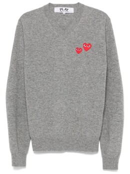 Comme Des Garçons Play: Серый свитер 