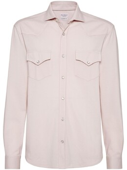 Brunello Cucinelli: Розовая рубашка 
