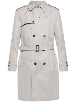 Burberry: Двубортный плащ 