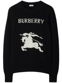 Burberry: Чёрный свитер 
