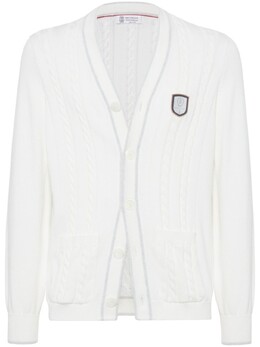 Brunello Cucinelli: Белый кардиган 