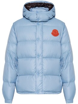 Moncler: Синяя куртка 