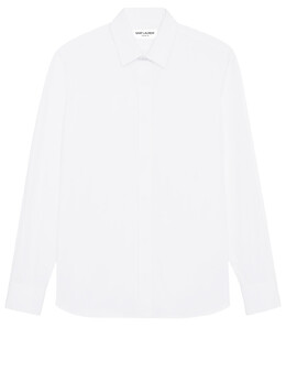 Saint Laurent: Рубашка  Yves с воротником