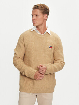 Tommy Jeans: Бежевый свитер 