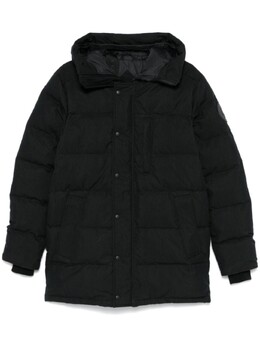 Canada Goose: Чёрный пуховик  Carson