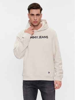 Tommy Jeans: Бежевая толстовка 