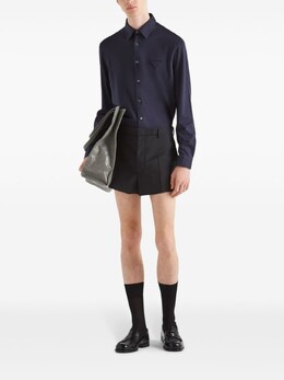 Prada: Синяя рубашка 