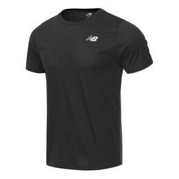 New Balance: Чёрная футболка  Tenacity