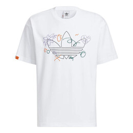 Adidas: Белая футболка  X