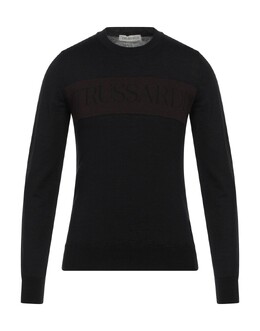 Trussardi: Чёрный свитер 