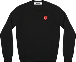 Comme Des Garçons Play: Свитер  Double Heart с v-образным вырезом