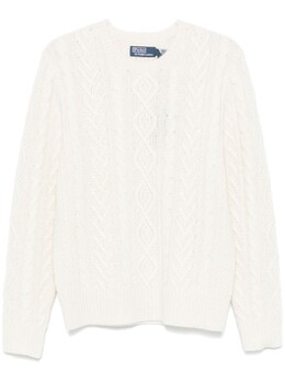 Polo Ralph Lauren: Белый свитер 