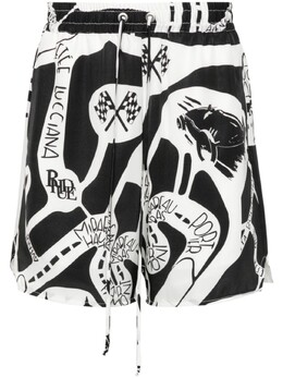 Rhude: Шёлковые шорты 