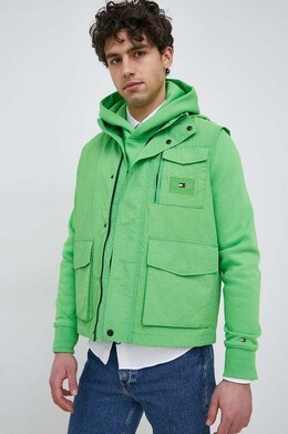 Tommy Hilfiger: Зелёный жилет 