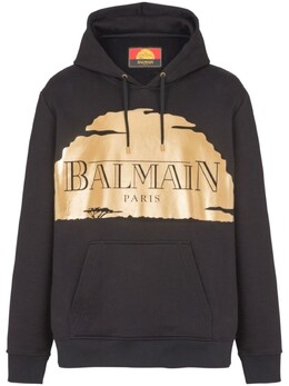 Balmain: Чёрная толстовка 