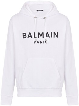Balmain: Белая толстовка 