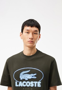 Lacoste: Футболка с принтом 