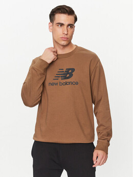 New Balance: Коричневая толстовка 