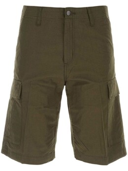 Carhartt WIP: Зелёные шорты 