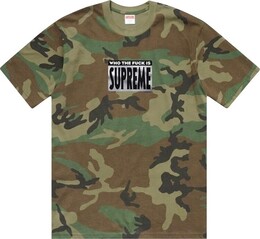 Supreme: Коричневая футболка  Fuck