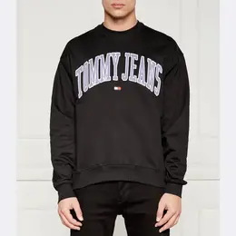 Tommy Hilfiger: Чёрная толстовка 