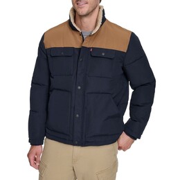 Levi's: Тёмный пуховик  Big Tall