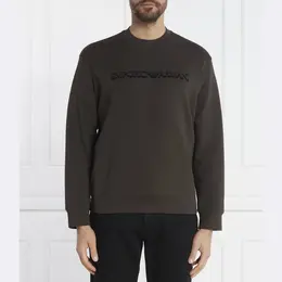 Emporio Armani: Коричневая толстовка 