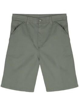 Carhartt WIP: Зелёные шорты 