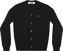 Comme Des Garçons Play: Чёрный кардиган  Heart