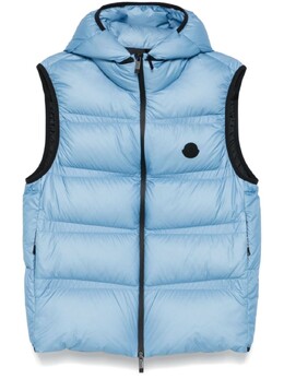 Moncler: Синий жилет 