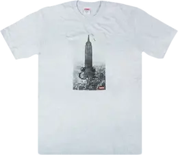 Supreme: Серая футболка 