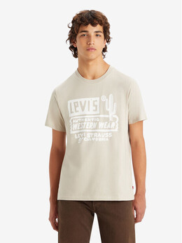 Levi's: Бежевая футболка 
