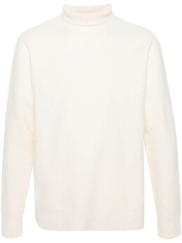 Jil Sander: Белый свитер 