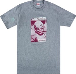 Supreme: Серая футболка  Fuck