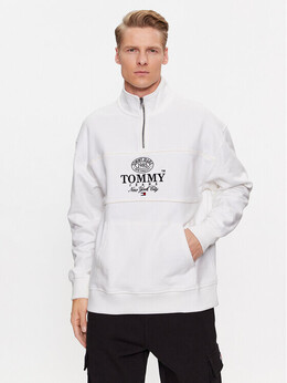 Tommy Jeans: Белая толстовка 