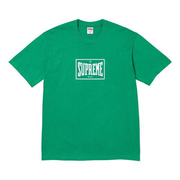 Supreme: Зелёная футболка  Warm Up
