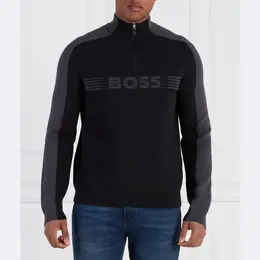 BOSS: Чёрный свитер 